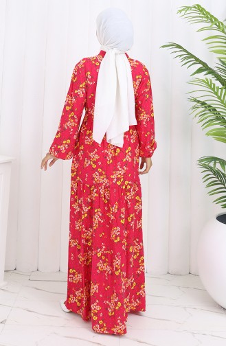 Robe Hijab Fleur de grenadine 2132-04