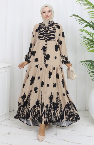 Black Hijab Dress 2133-05