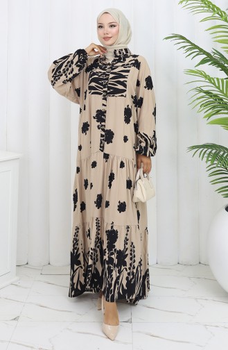 Black Hijab Dress 2133-05