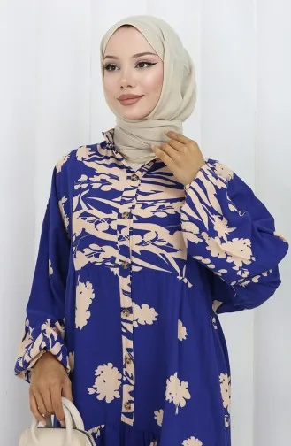 Robe Demi-boutonnée En Tissu Viscose 2133-06 Saks Mink 2133-06