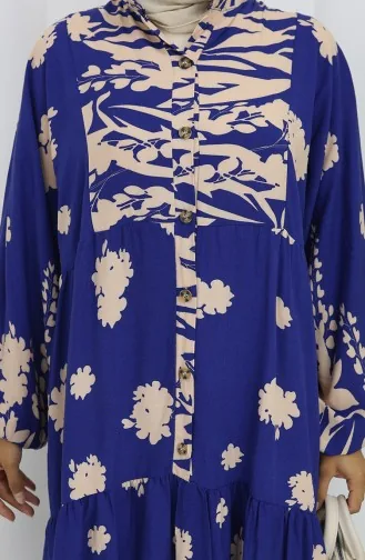 Robe Demi-boutonnée En Tissu Viscose 2133-06 Saks Mink 2133-06