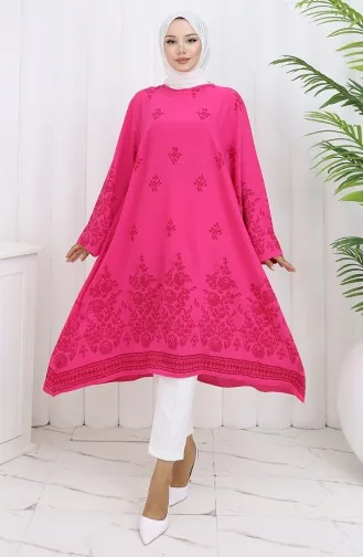 تونيك منقوش 1012-04 فوشيا 1012-04
