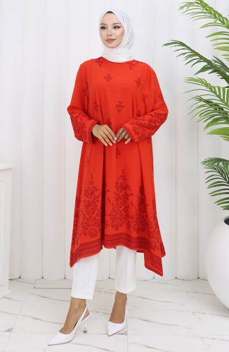 Granat-Blumen Tunikas 1012-06
