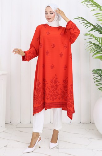 Granat-Blumen Tunikas 1012-06