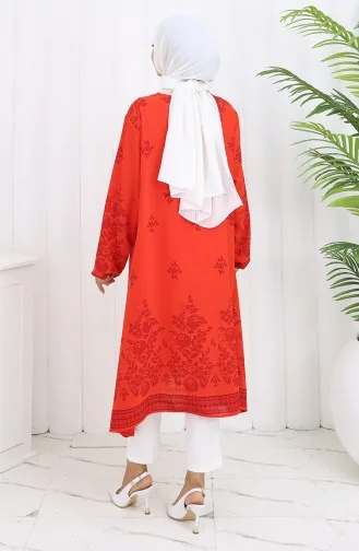 Patterned Tunic 1012-06 Pomegranate Flower 1012-06