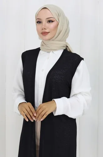 Eenvoudig Dun Basic Lang Vest Damesvest Plus Size Vest 8763-03 Donker Marineblauw 8763-03