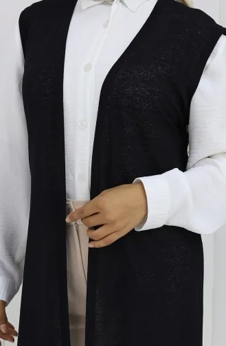 Eenvoudig Dun Basic Lang Vest Damesvest Plus Size Vest 8763-03 Donker Marineblauw 8763-03