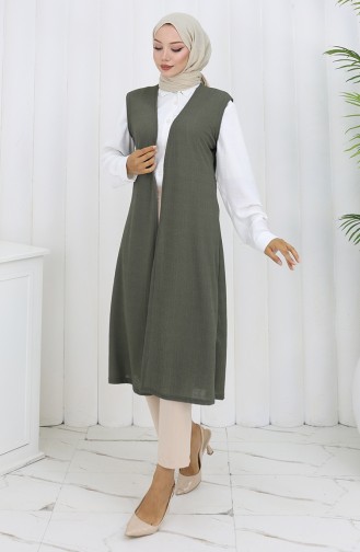 Khaki Waistcoats 8763-04