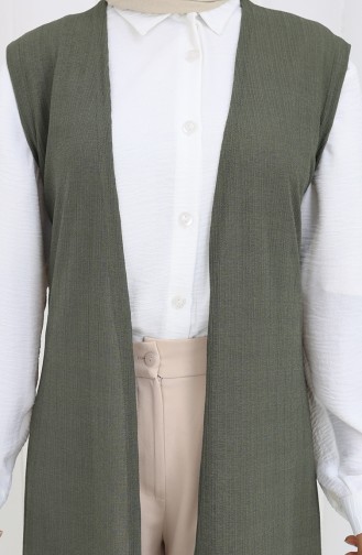 Khaki Waistcoats 8763-04