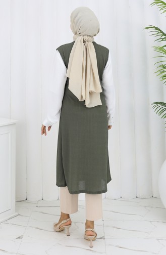 Khaki Waistcoats 8763-04