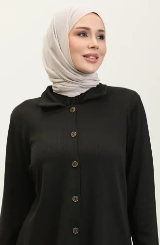 Ensemble Deux Pièces Tunique Et Pantalon Asya 2611-01 Noir 2611-01