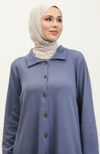 Ensemble Deux Pièces Tunique Et Pantalon Asya 2611-06 Bleu 2611-06