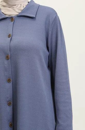 Ensemble Deux Pièces Tunique Et Pantalon Asya 2611-06 Bleu 2611-06