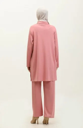 Ensemble Deux Pièces Tunique Et Pantalon Asiatique 2611-09 Poudre 2611-09