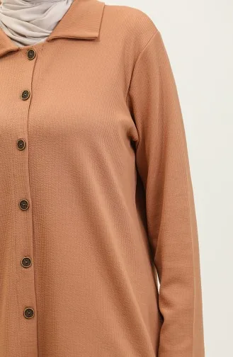 Ensemble Deux Pièces Tunique Et Pantalon Asiatique 2611-11 Biscuit 2611-11