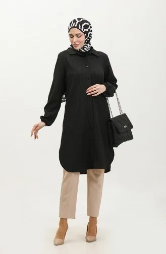 تونيك جيلي للنساء بمقاسات كبيرة 2035-01 أسود 2035-01