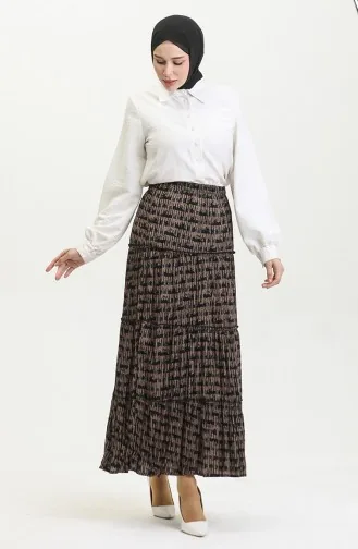 تنورة ألميلا غجرية من الفيسكوز 3161-05 من المنك 3161-05