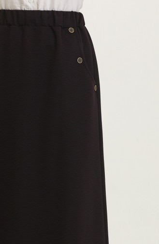 Jupe Boutonnée Grande Taille 4208-03 Prune 4208-03
