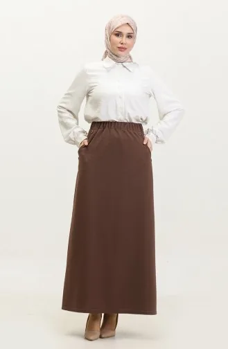 تنورة بأزرار مقاس كبير 4208-04 من المنك 4208-04