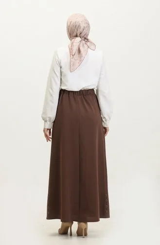 تنورة بأزرار مقاس كبير 4208-04 من المنك 4208-04