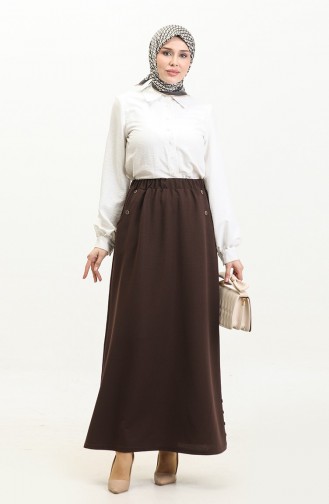 Jupe Couleur Brun 4208-07