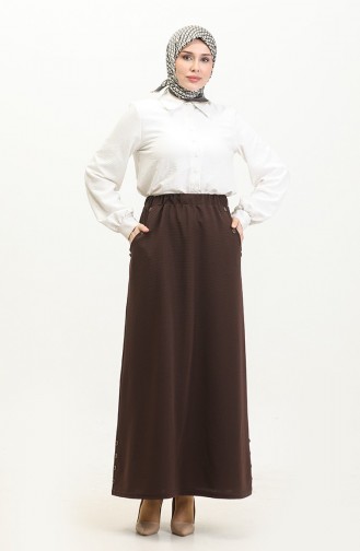 Jupe Couleur Brun 4208-07