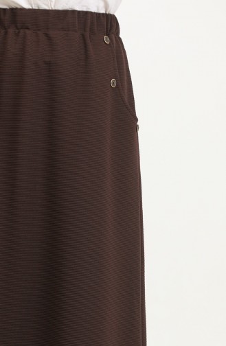 Jupe Couleur Brun 4208-07