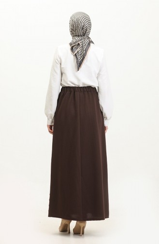 Jupe Couleur Brun 4208-07