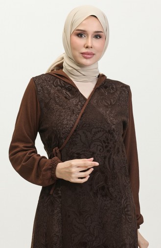 Lace Covered Tie-Down Cape 4481C-01 Brown 4481C-01