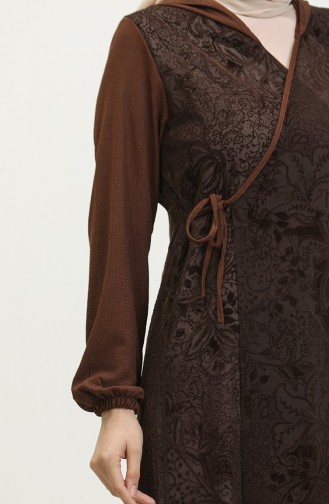 Lace Covered Tie-Down Cape 4481C-01 Brown 4481C-01