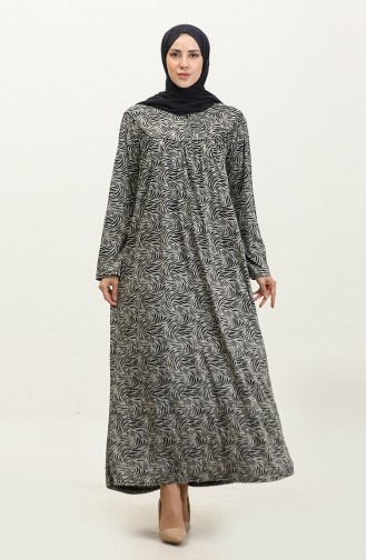 Robe Hijab Noir 4470B-01