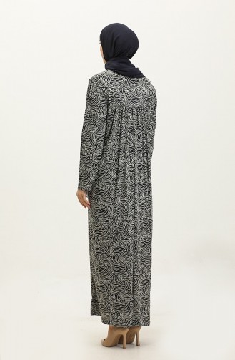 Robe Hijab Noir 4470B-01