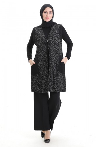 سترة بدون أكمام أسود 994727B-01