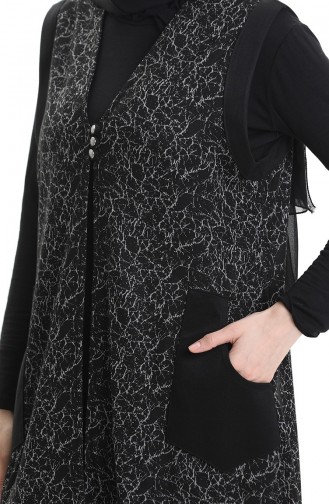 سترة بدون أكمام أسود 994727B-01