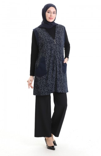 Navy Blue Gilet 994727B-02
