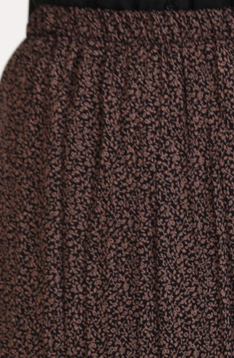 Geräumiger Mehrlagiger Zigeunerrock In Übergröße 3165A-03 Braun 3165A-03