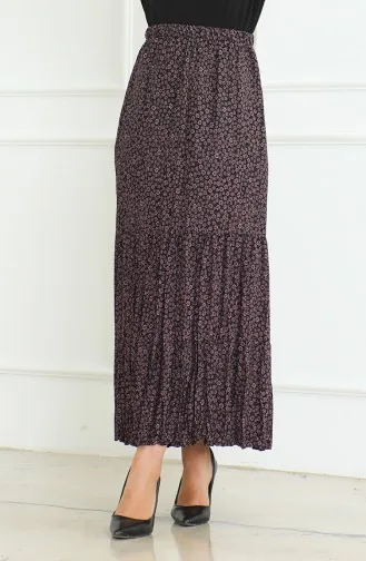 Spacious Layered Gypsy Plus Size Skirt 3165B-03 Pink 3165B-03