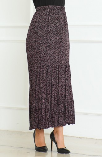 Ruime Gelaagde Zigeunerrok In Grote Maten 3165B-03 Roze 3165B-03