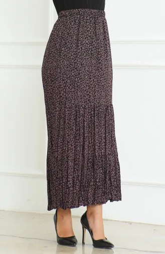Spacious Layered Gypsy Plus Size Skirt 3165B-03 Pink 3165B-03