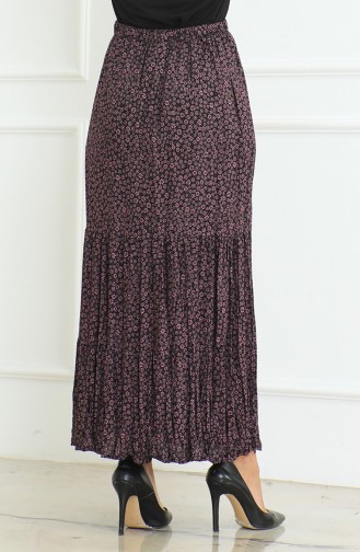 Ruime Gelaagde Zigeunerrok In Grote Maten 3165B-03 Roze 3165B-03