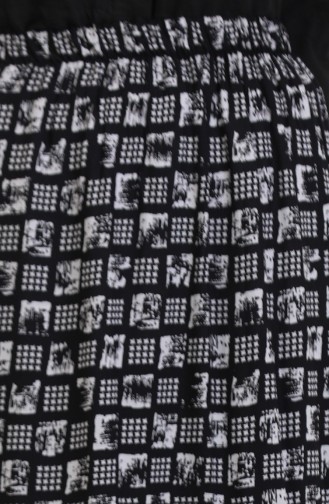 تنورة غجرية واسعة بطبقات، مقاس كبير، 3165C-01، بيضاء 3165C-01