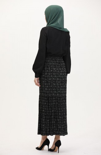 Ferah Katlı Çingene Büyük Beden Etek 3165C-02 Haki