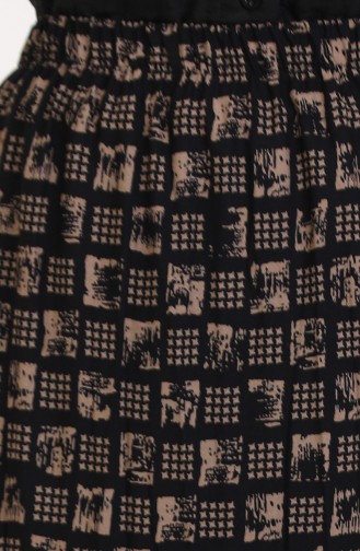 تنورة غجرية واسعة بطبقات ومقاسات كبيرة 3165C-03 من المنك 3165C-03