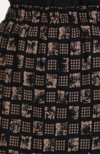 تنورة غجرية واسعة بطبقات ومقاسات كبيرة 3165C-03 من المنك 3165C-03