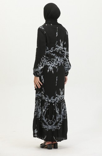 Robe Hijab Noir 4599B-01