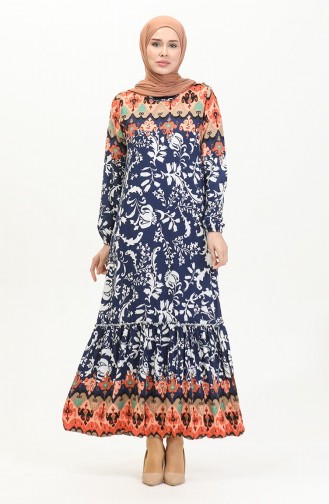 Indigo Hijab Dress 4599E-02