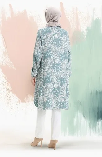 Viscose Tuniek Met Knoopjes 992032A-03 Mintgroen 992032A-03