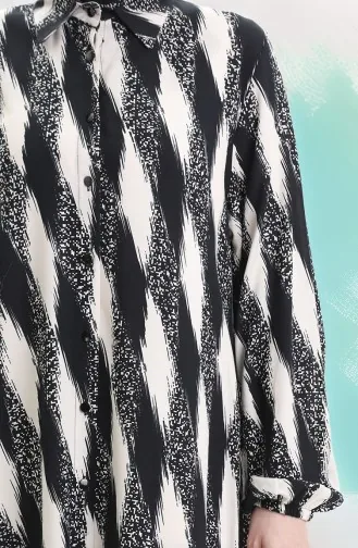 Viscose Buttoned Tunic 992032B-01 Black 992032B-01