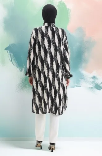 Viscose Buttoned Tunic 992032B-01 Black 992032B-01