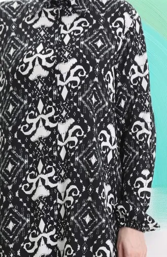 Viscose Tuniek Met Knoopjes 992032D-01 Zwart 992032D-01